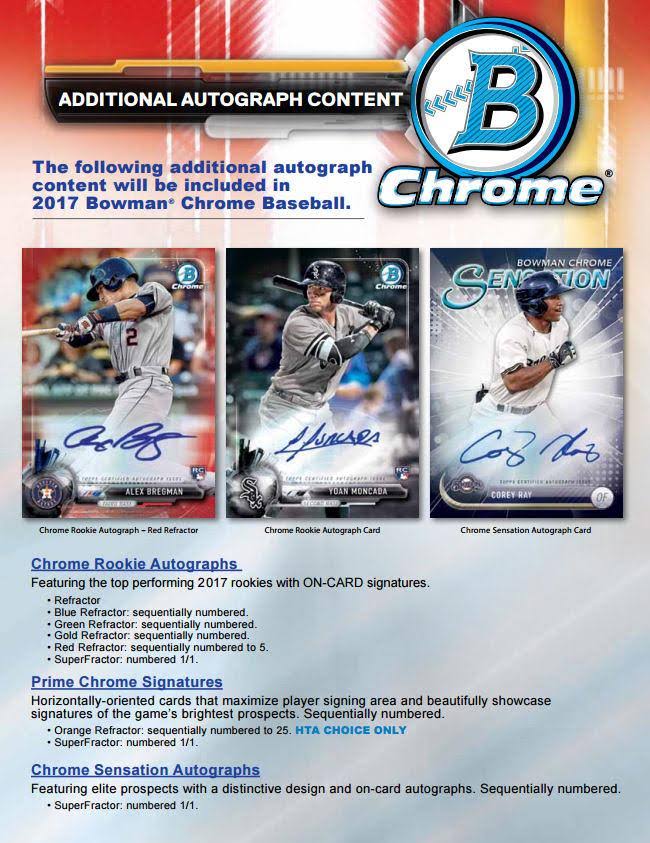 2017 Bowman Chrome Baseball HTA Choice Box X174644