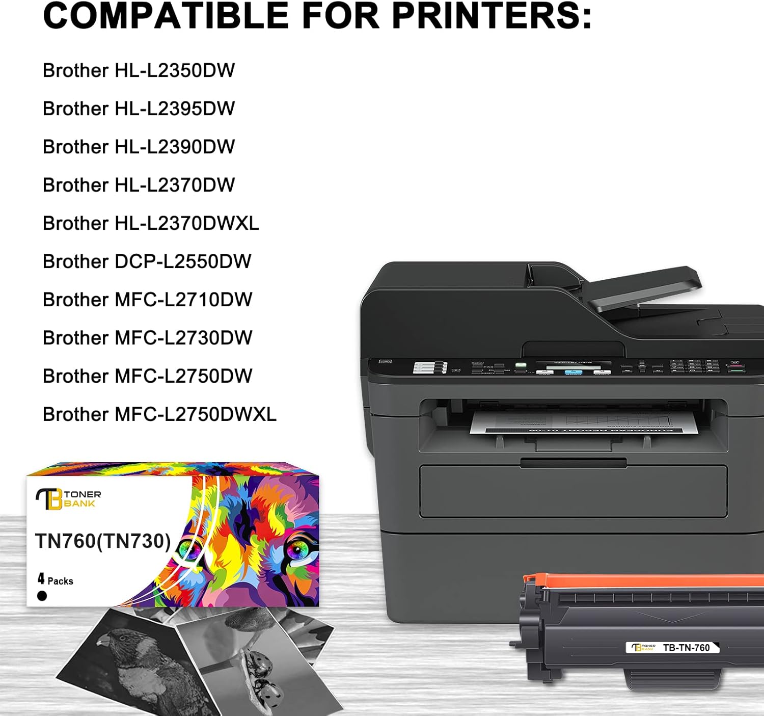 Black 4-Pack Compatible Toner Cartridge Q101407