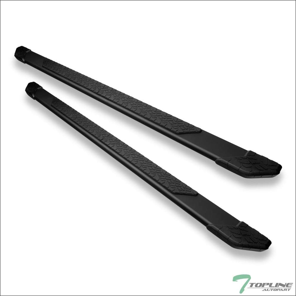 Matte Black Aluminum Side Step Rail Running Boards F996