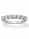 Round Cubic Zirconia Wedding Band Ring in Solid 10k Yellow Gold K819734