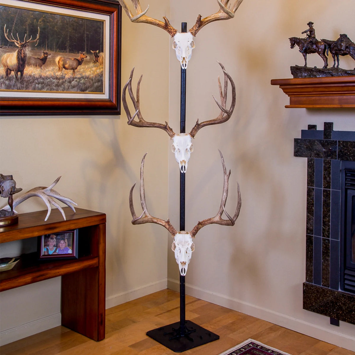 Black Trophy Tree Floor Display with 5 Mounting Brackets S315660
