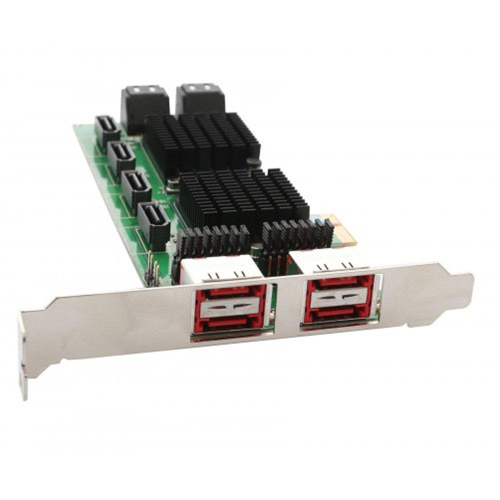 8 Port SATA III and eSATA PCI-E Card I404