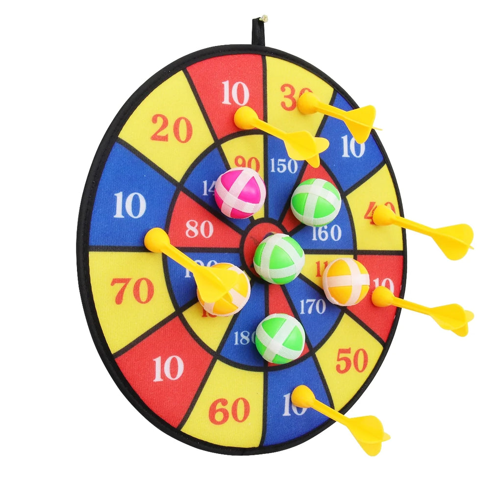 Flocking Dart Board with 4pcs Darts Dartboard Set V4963