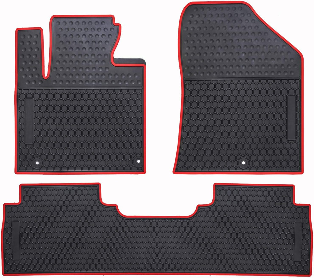 Black Odorless Washable Rubber Car Floor Mats X1541