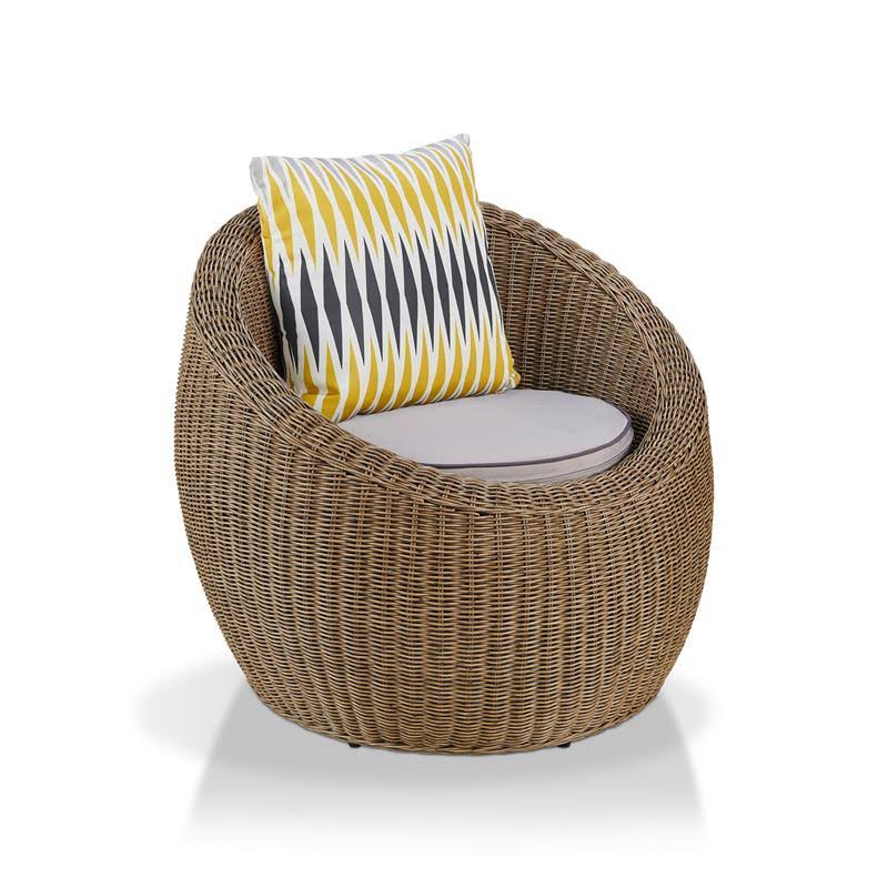 2-Piece Aluminum Patio Chair Set in Natural Brown V442