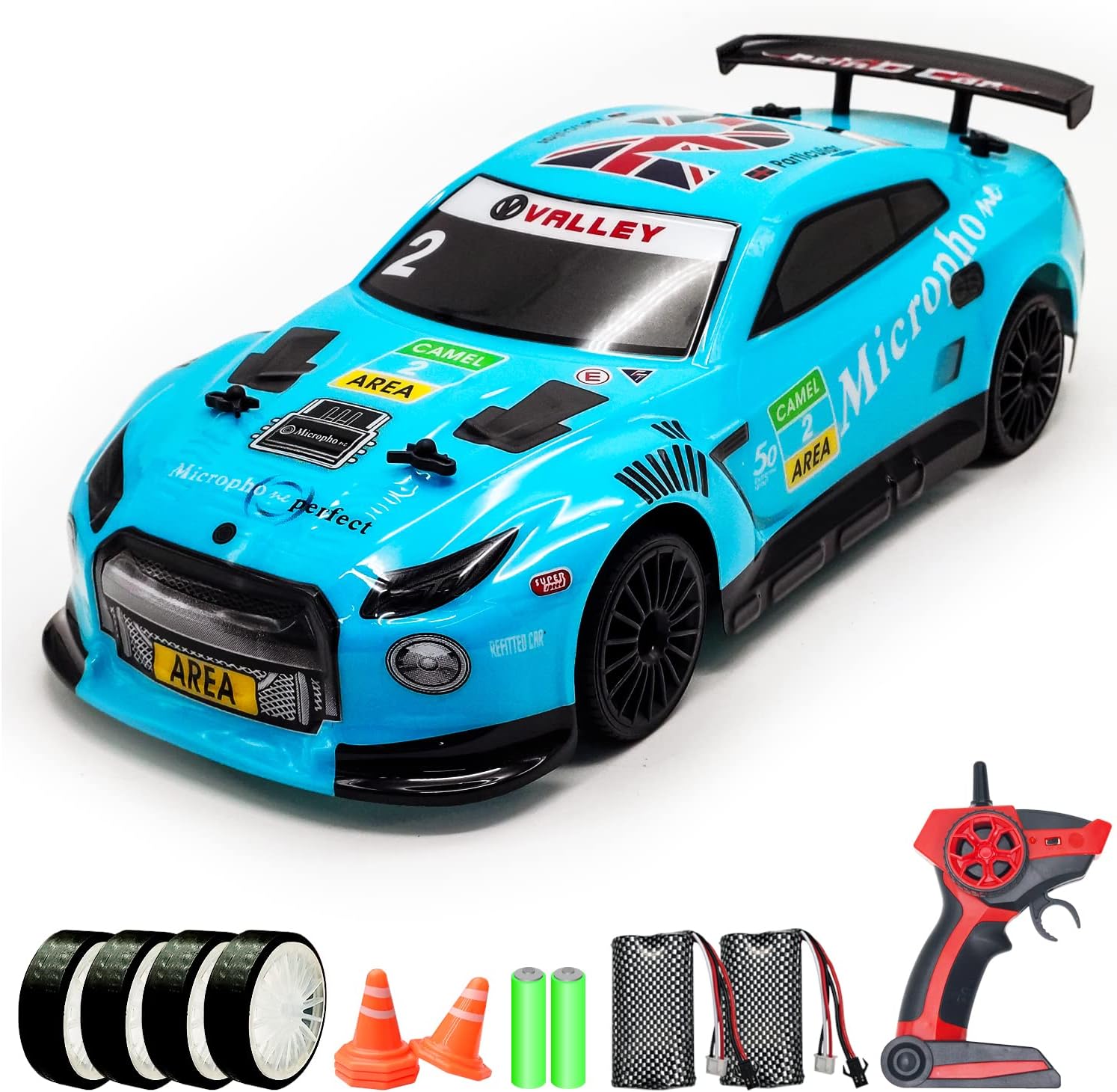 2.4Ghz 1:14 Scale 4WD RC Drift Car with LED Lights I192643