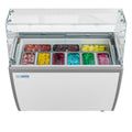 Gelato Dipping Cabinet Display Freezer with Sliding Glass Door and Sneeze Guard 13 cu. ft. I628468