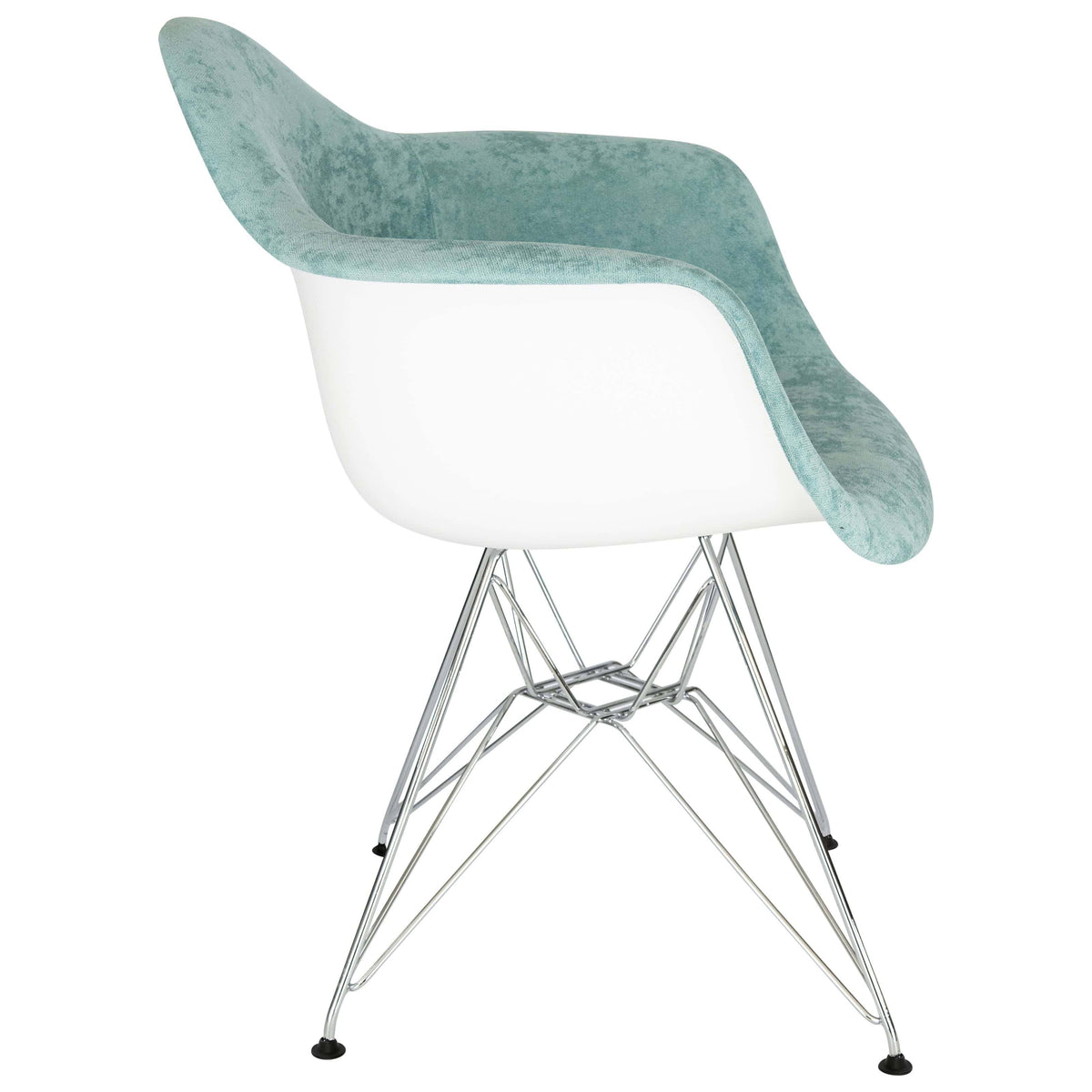 Teal Velvet Accent Chair, Set of 2 B78377