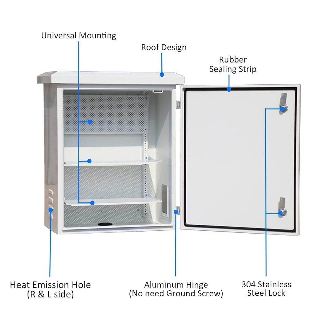Stainless Steel Weatherproof Electrical Junction Box IP66 White Z513
