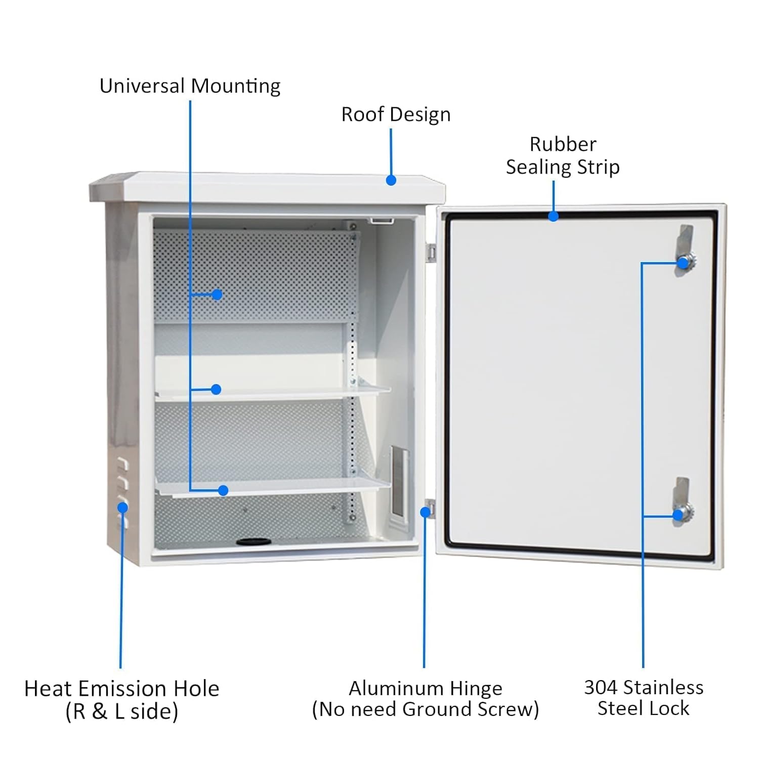Stainless Steel Weatherproof Electrical Junction Box IP66 White Z513