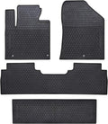 Black Odorless Washable Rubber Car Floor Mats X1541