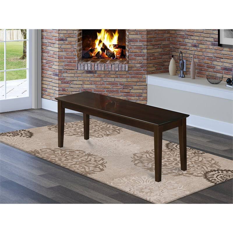 Capri Bench with Wood Seat in Cappuccino A693472