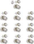 10 Sets Keyed Alike Door Handleset with Deadbolt, Satin Nickel Entry Door Knob with Double Cylinder Deadbolt F96057