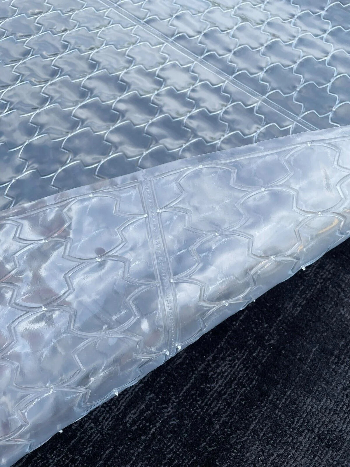Clear Vinyl Plastic PVC Floor Runner Protector For Carpet (27" Wide) S584300