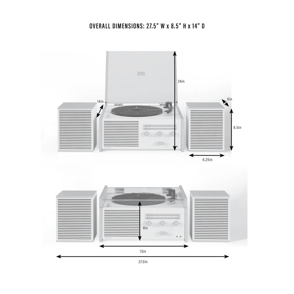 Vinyl Record Player with Speakers and Bluetooth Turntable N740