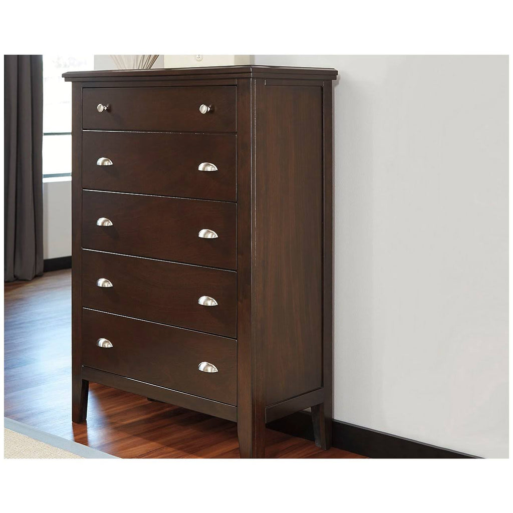 Brown 5 Drawer Chest E9113