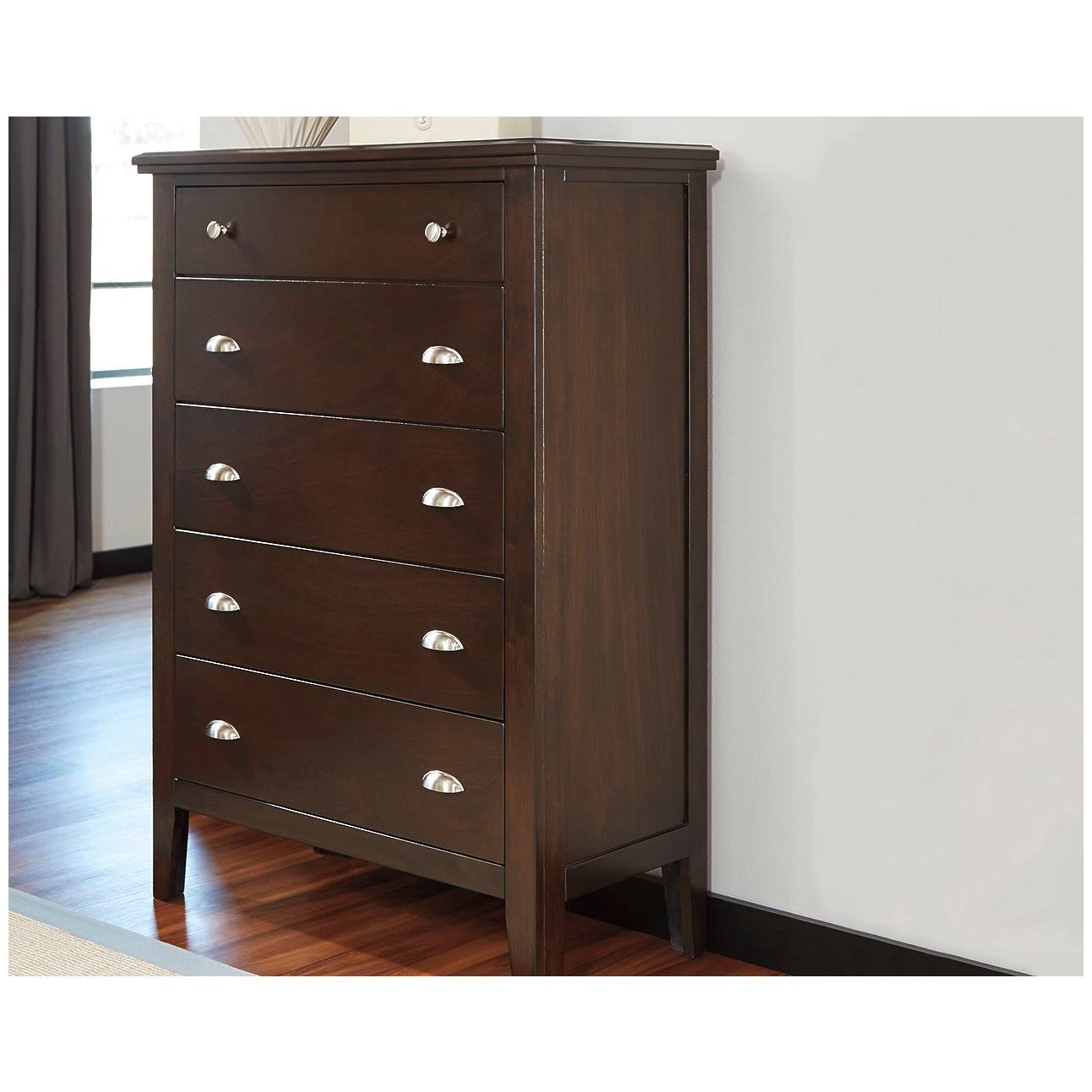 Brown 5 Drawer Chest E9113