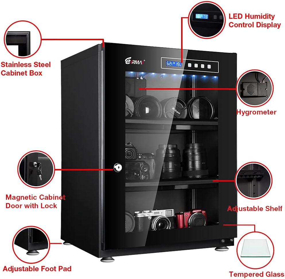 70L Digitally Controlled Dry Cabinet with Key Lock E188