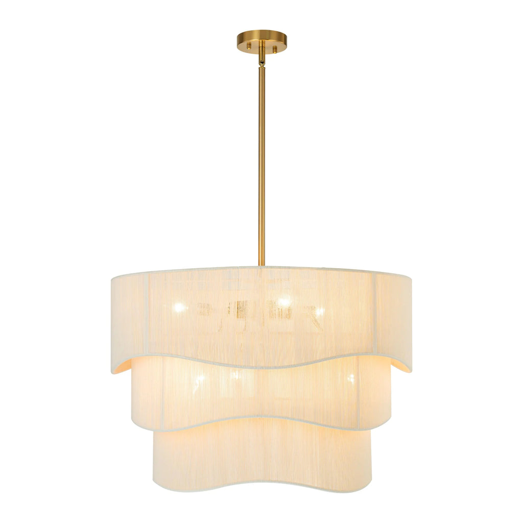 Rattan Tiered Chandelier J6371