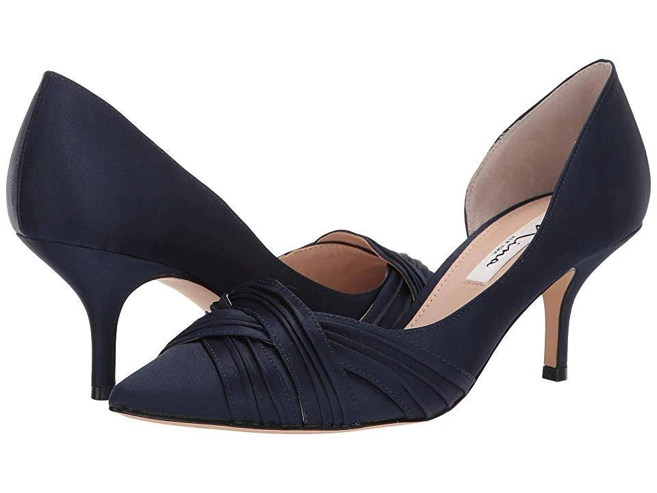 Navy Evening Pumps X51042