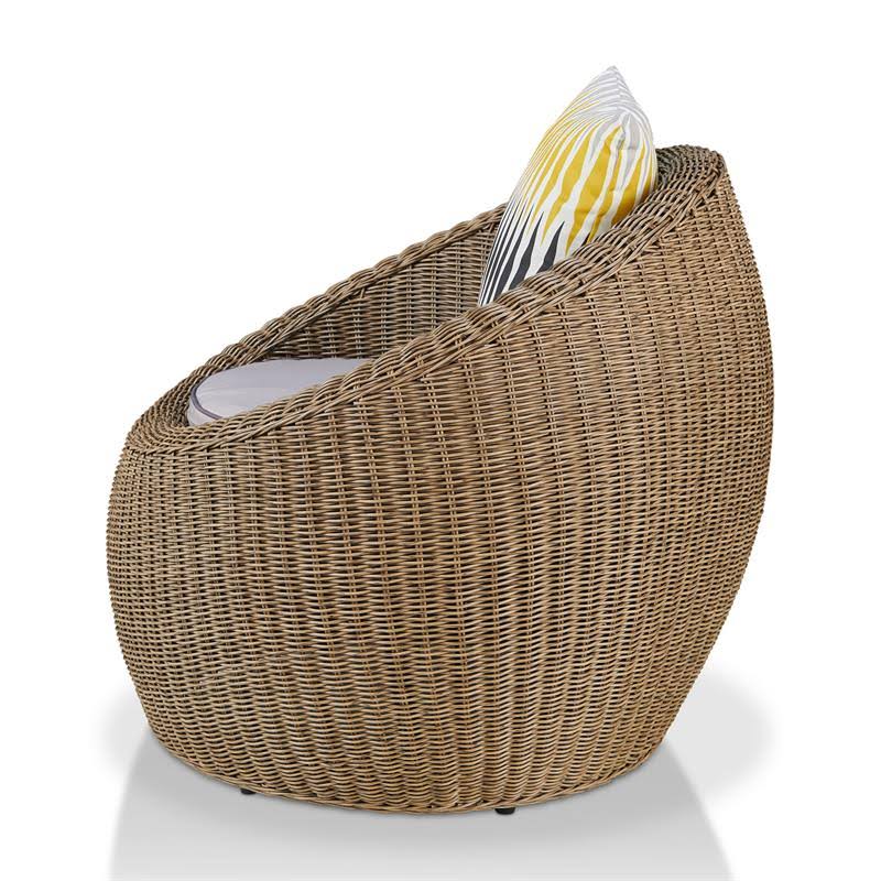2-Piece Aluminum Patio Chair Set in Natural Brown V442