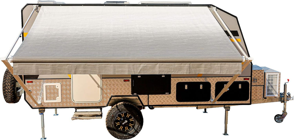 Gray Fade 13 x 8 Ft Retractable RV Trailer Awning S6288