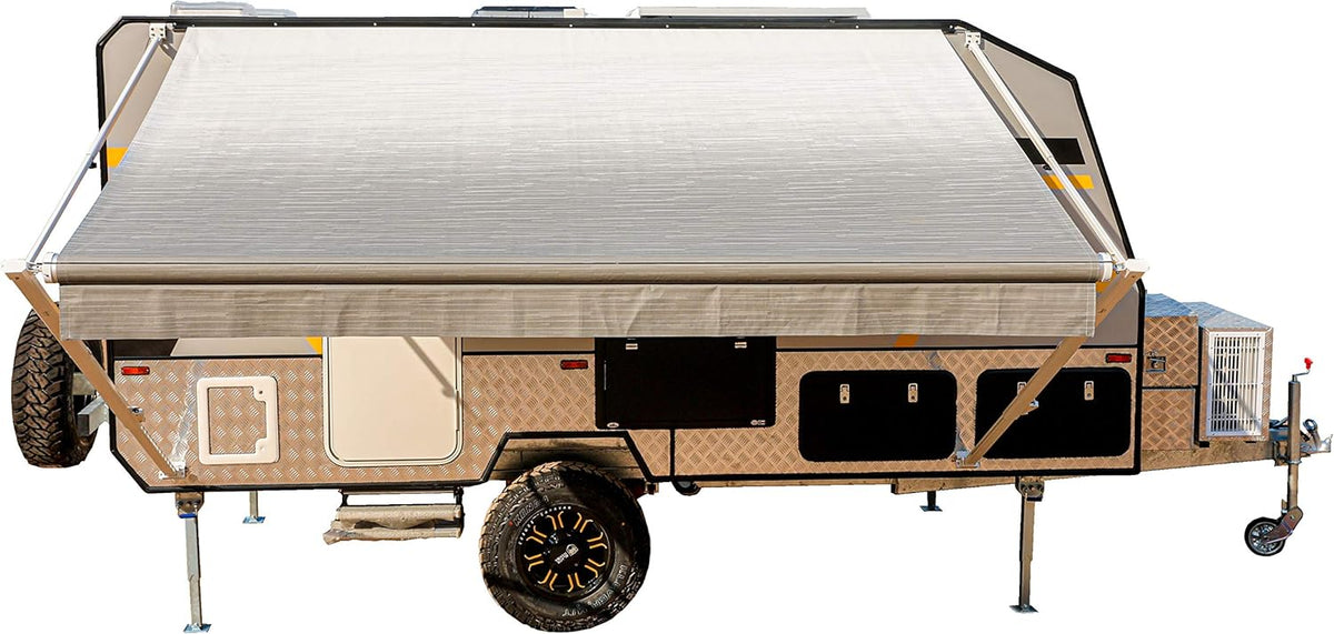 Gray Fade 13 x 8 Ft Retractable RV Trailer Awning S6288