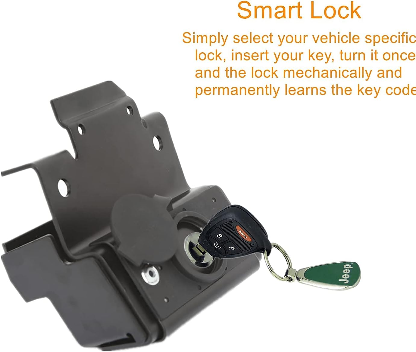 Anti-Theft Hood Lock for Jeep Wrangler JL, Pack of 2 Q340