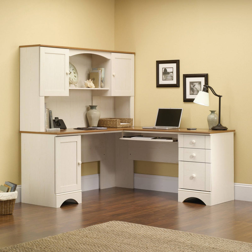Antiqued White Hutch T80669