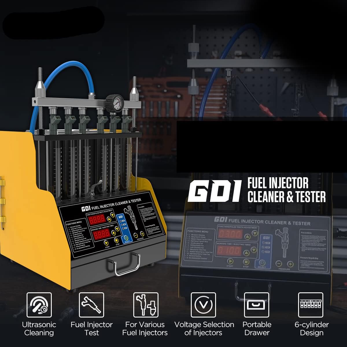 110V/220V Fuel Injector Cleaner & Tester E12229