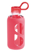 Pink 16 oz Tritan Water Bottle with Silicone Sleeve O92096