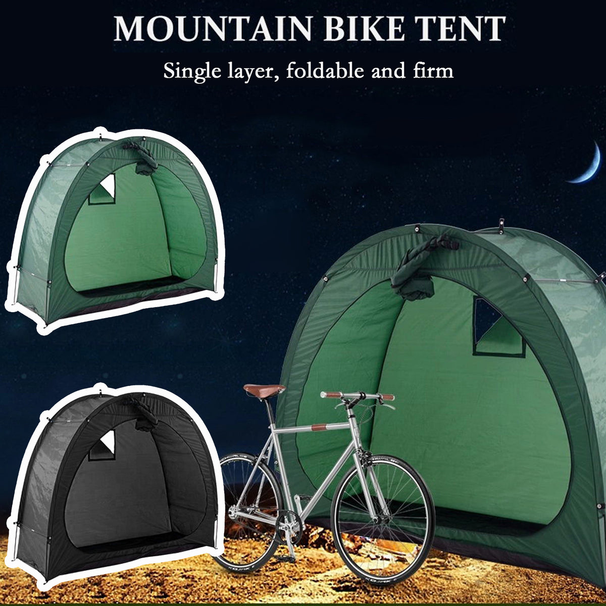 Outdoor Bicycle Tent Rainproof Storage Utility Room W729236