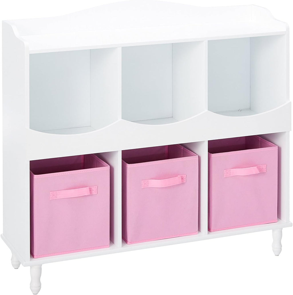 White 6 Cubby Storage Cabinet Z310801