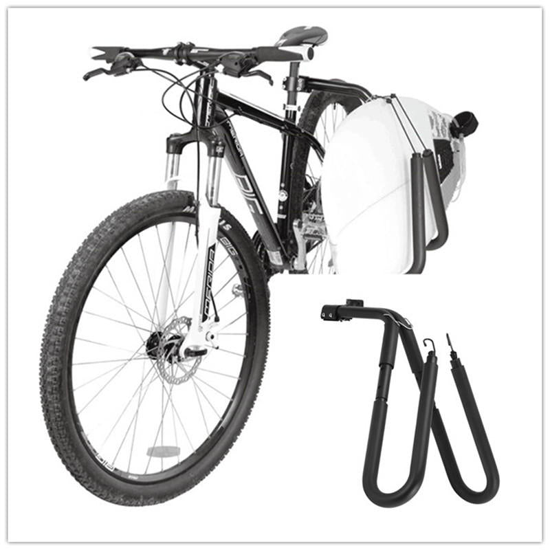 Adjustable Surfboard Rack Bike Carrier Black L64559