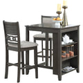 Gray 3 Piece Counter Dining Set Z515