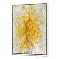 Glam Yellow Explosion Blocks Framed Canvas I565