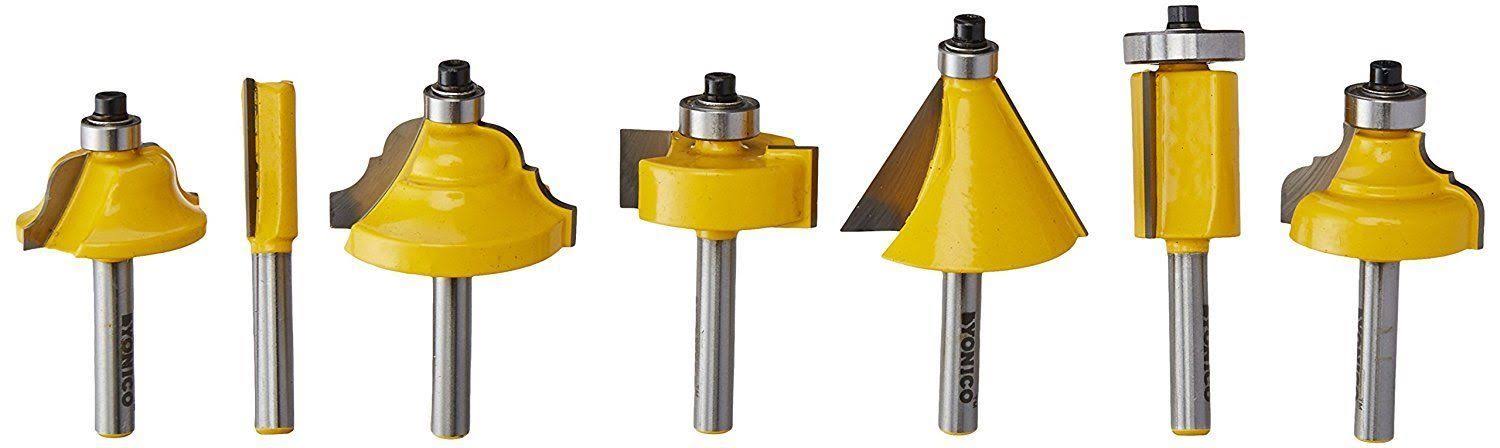 50 Bit C3 Carbide Router Bit Set 1/4-Inch Shank O689904