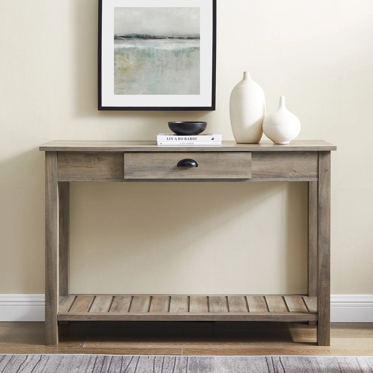 Grey Wash Console Table Z189
