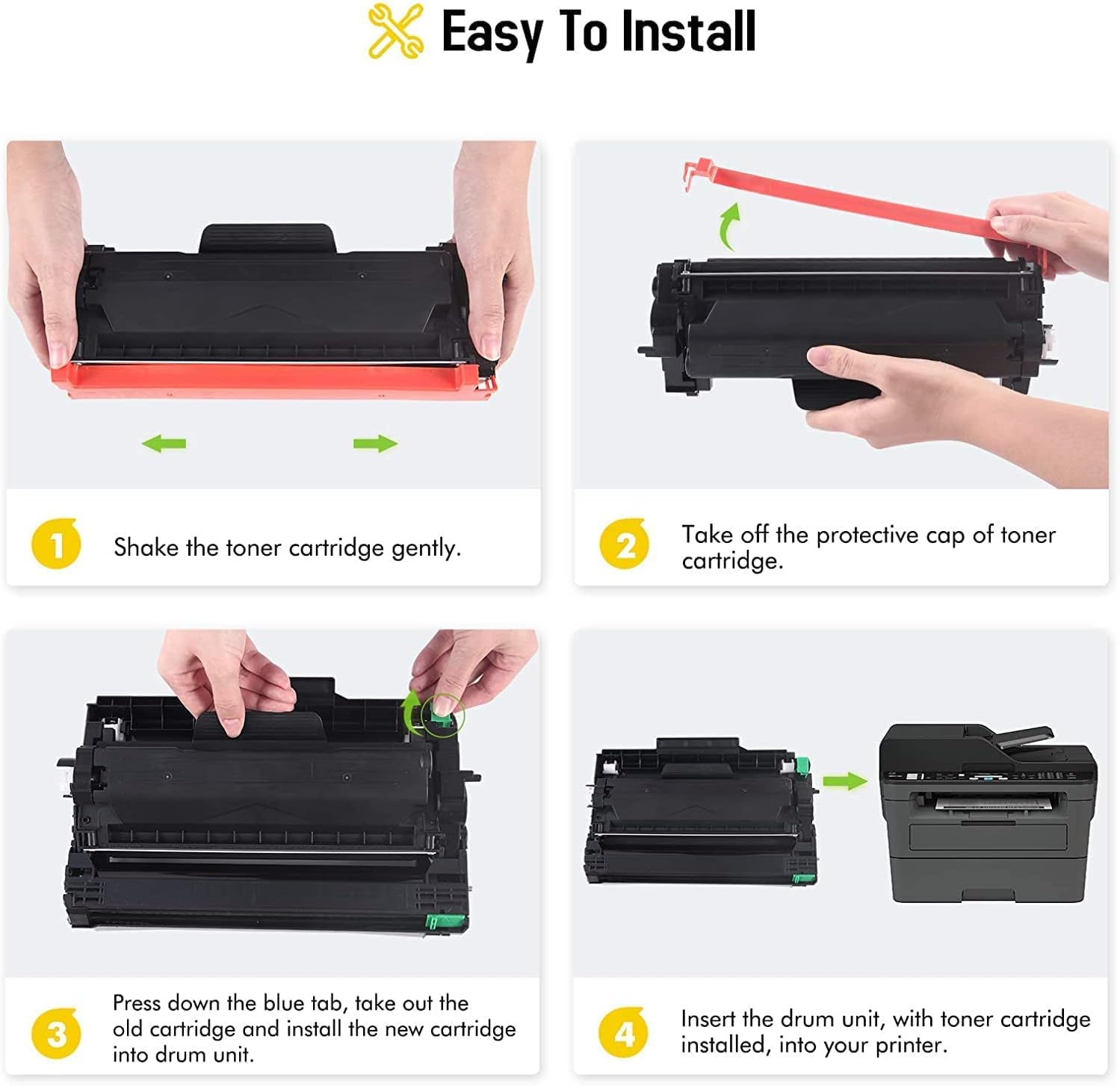 Black 4-Pack Compatible Toner Cartridge Q101407