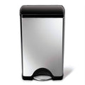 Stainless Steel Rectangular Step Trash Can, 38 L Y929