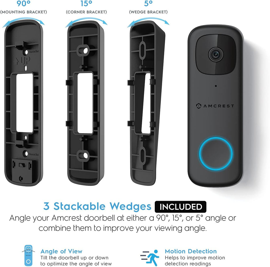 4MP Wireless WiFi Video Doorbell Camera with 2-Way Audio C262