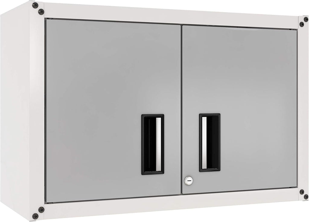 Steel Wall Cabinet 2 Doors Black K1393