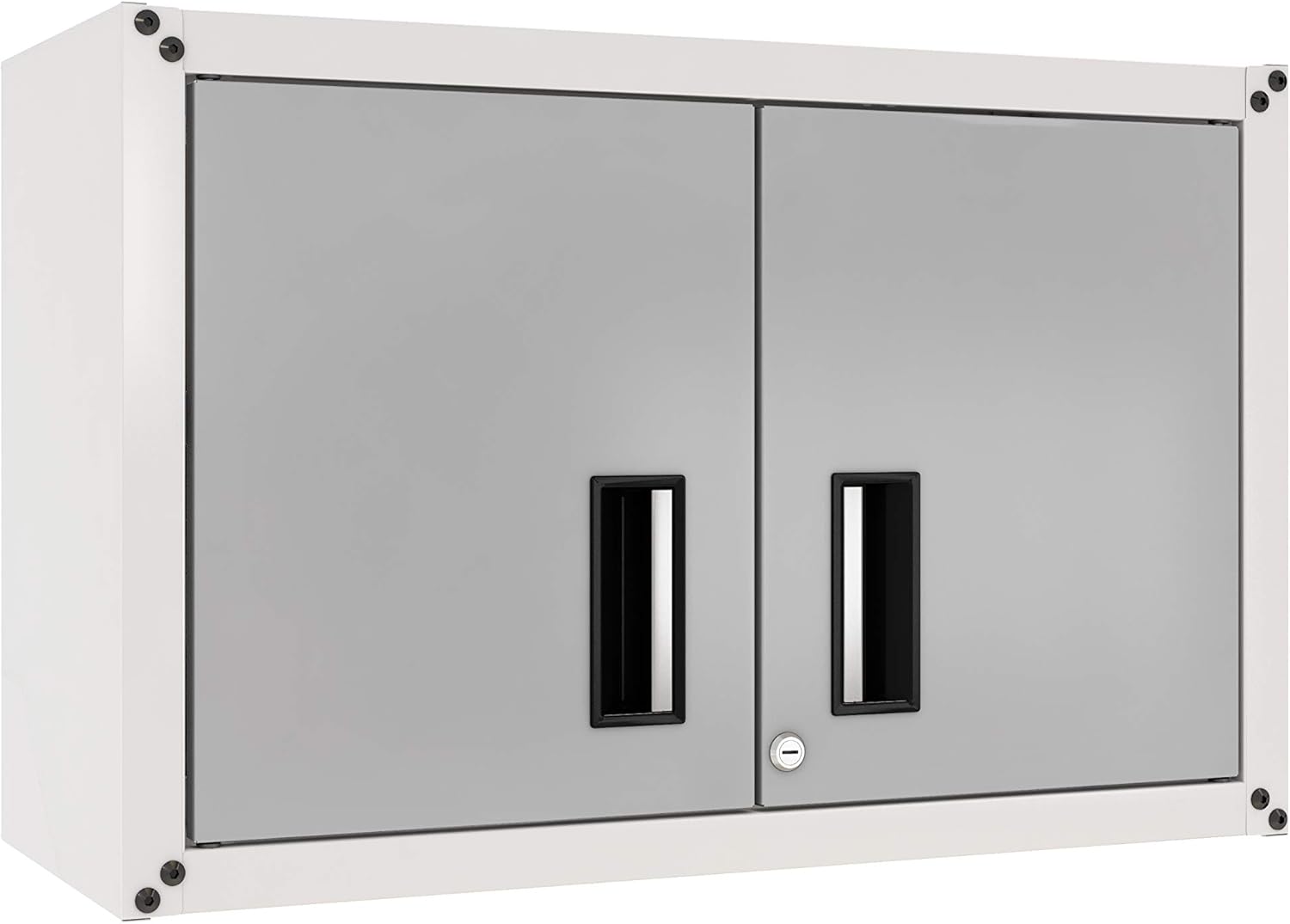 Steel Wall Cabinet 2 Doors Black K1393
