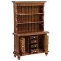 Walnut Color Wood Dollhouse Bookcase E959727