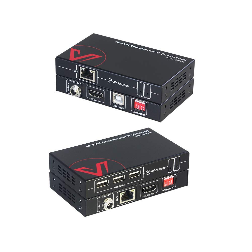 4K HDMI USB KVM Extender over Cat5e/6 up to 120M with 3 Ports USB Hub W389231
