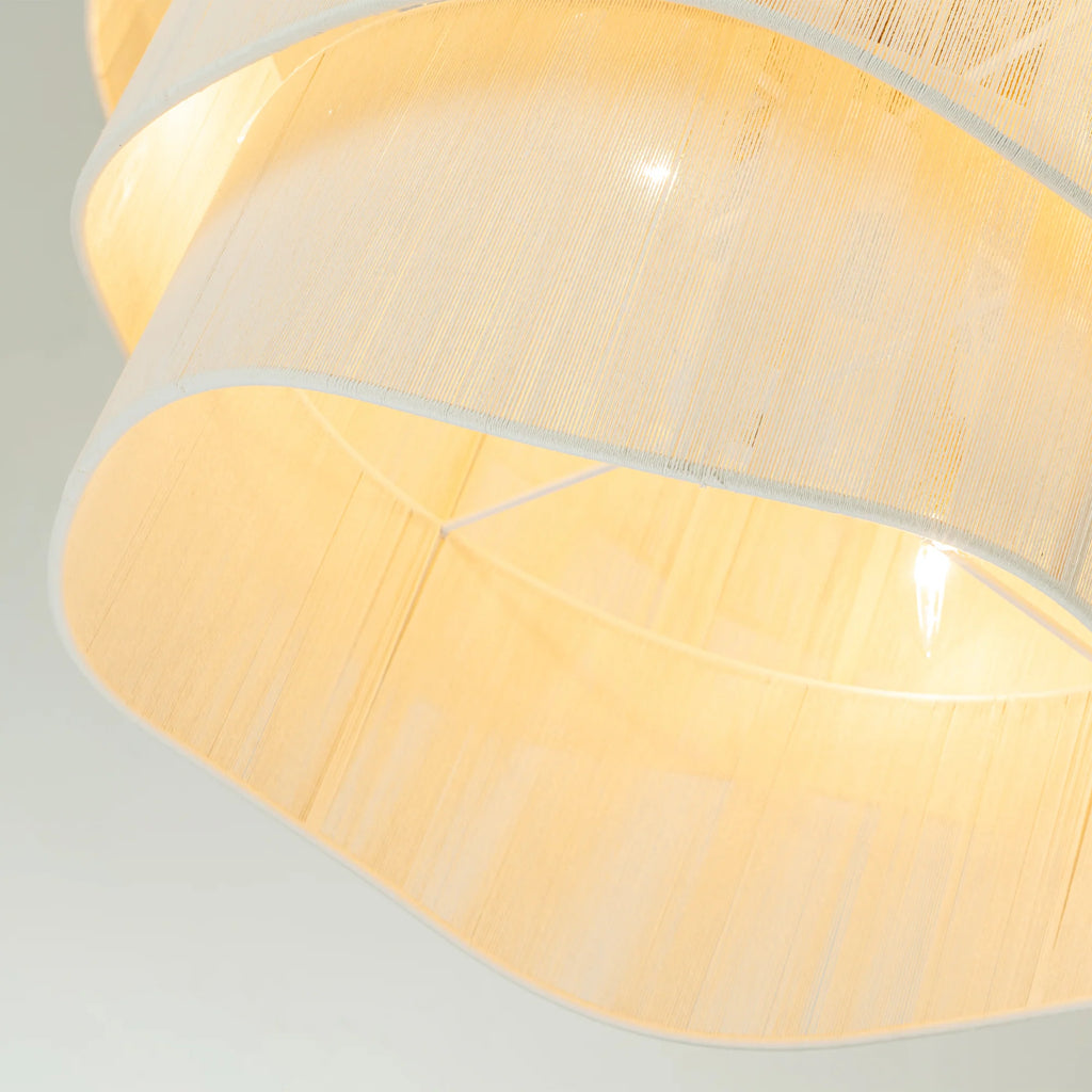 Rattan Tiered Chandelier J6371