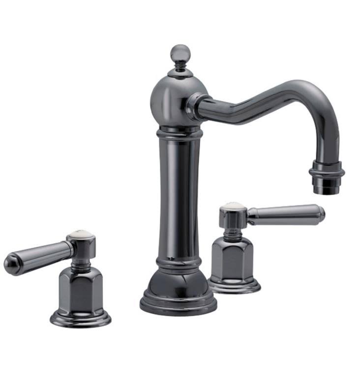 Matte White Double Handle Widespread Bathroom Sink Faucet W2202