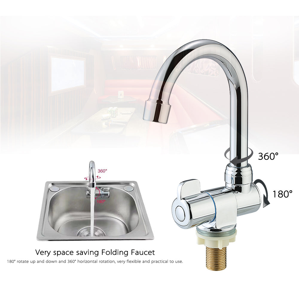 Deck/Wall Mounted Rotating RV Kitchen for Camper Travel Trailer X547770