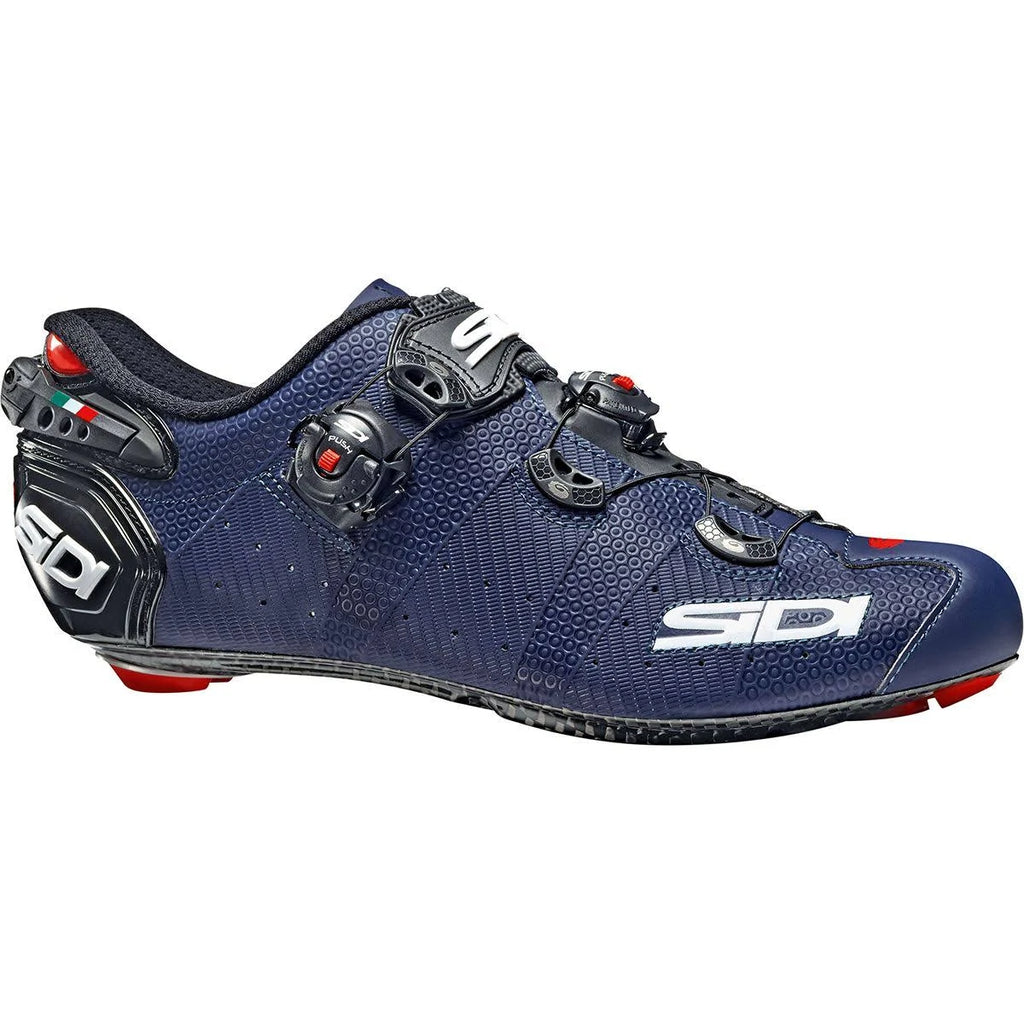 Matte Blue Black Carbon Cycling Shoes E894