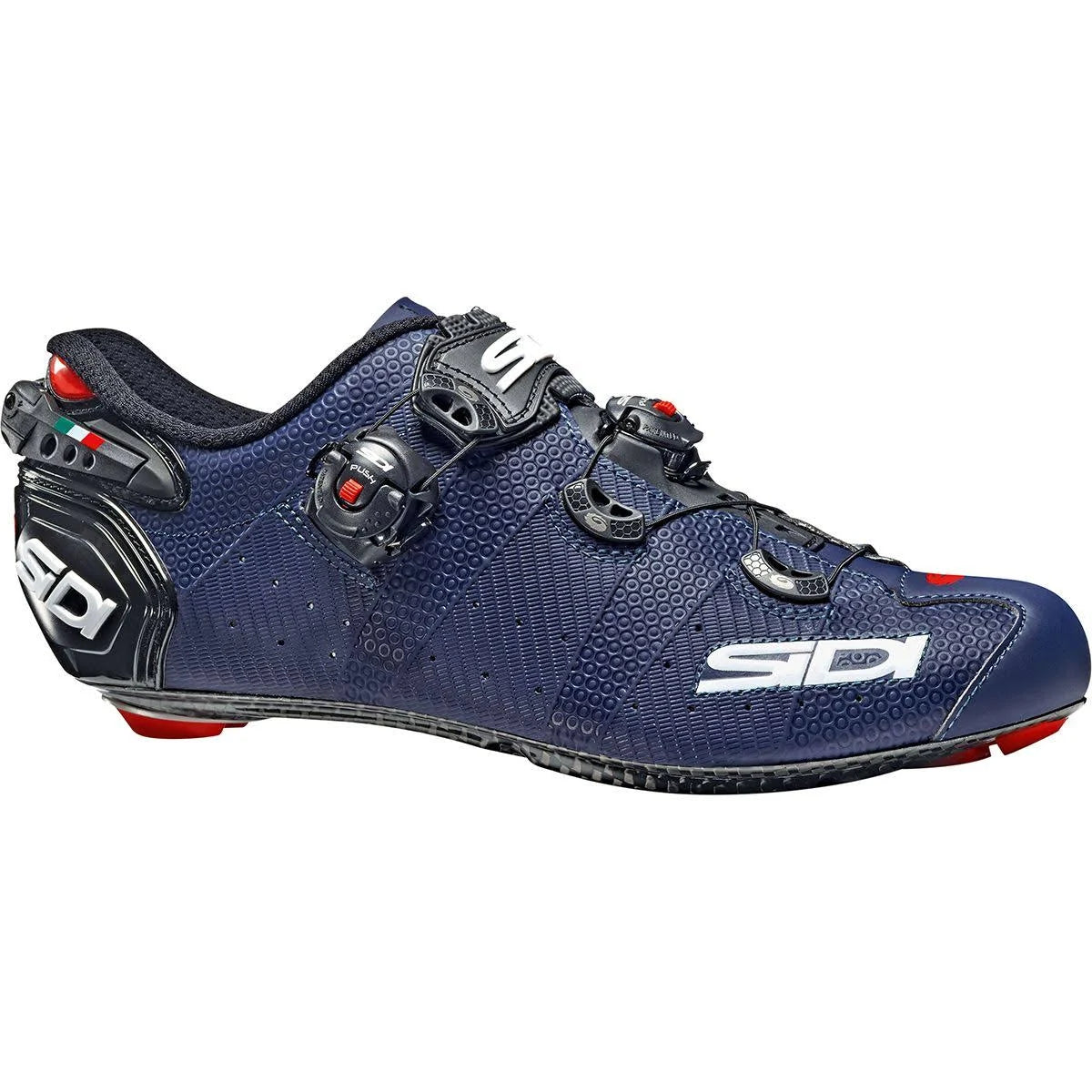 Matte Blue Black Carbon Cycling Shoes E894